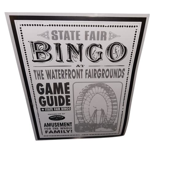 Front Porch Classics State Fair Bingo Game Set - Deluxe Version 12 Cards - New - Picture 3 of 6
